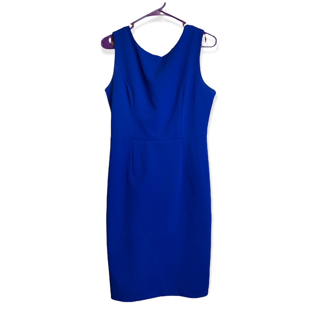 Betsy Johnson Women’s Blue Mini Dress- X Cross Back EUC Size 8
